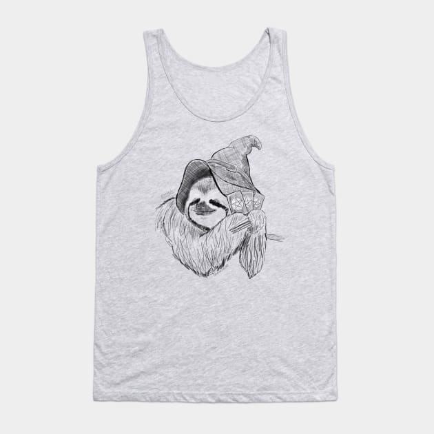 Fortune - Tarot Sloth Witch Tank Top by GeorgiaGoddard